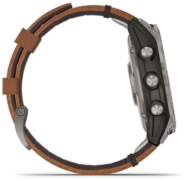 Смарт-часы Garmin Fenix 7 Pro Sapphire Solar Titanium with Chestnut Leather Band 1118665 фото