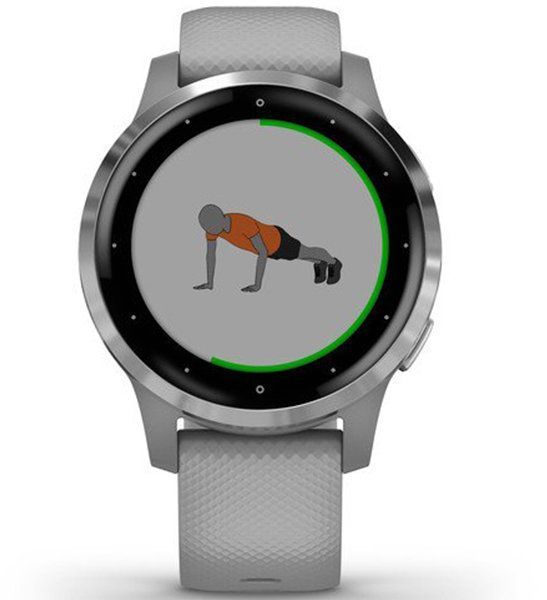 Смарт-годинник Garmin vivoactive 4S Powder Gray/Silver 688771 фото