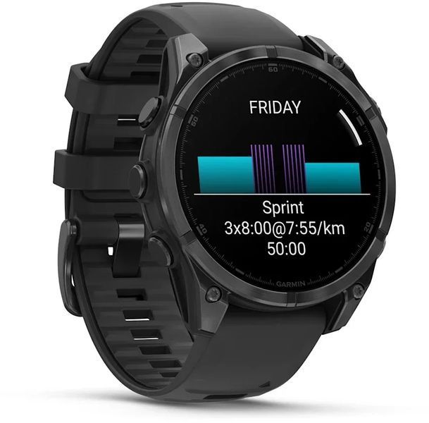 Смарт-часы Garmin Fenix 8 AMOLED 47mm Slate Grey with Black Silicone Band 1346635 фото