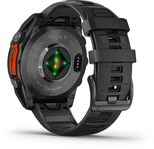 Смарт-часы Garmin Fenix 8 AMOLED 47mm Slate Grey with Black Silicone Band 1346635 фото