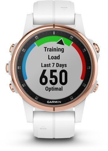 Смарт-часы Garmin Fenix 5S Plus Sapphire Rose Gold-tone with Carrara White Band 787146 фото
