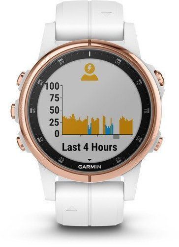 Смарт-часы Garmin Fenix 5S Plus Sapphire Rose Gold-tone with Carrara White Band 787146 фото
