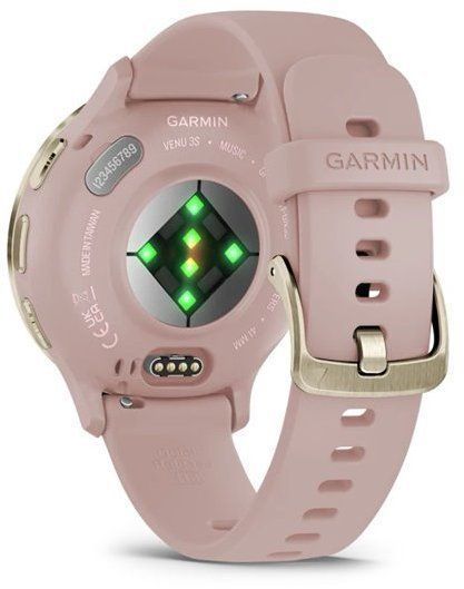Смарт-часы Garmin Venu 3S Soft Gold Stainless Steel Bezel with Dust Rose Case and Silicone Band 1171376 фото