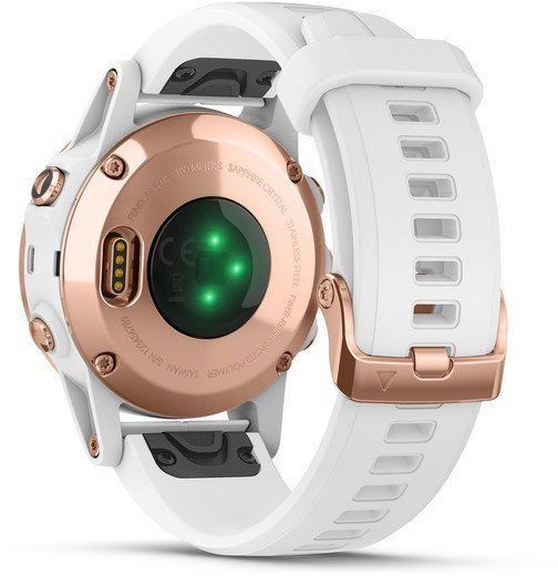 Смарт-часы Garmin Fenix 5S Plus Sapphire Rose Gold-tone with Carrara White Band 787146 фото