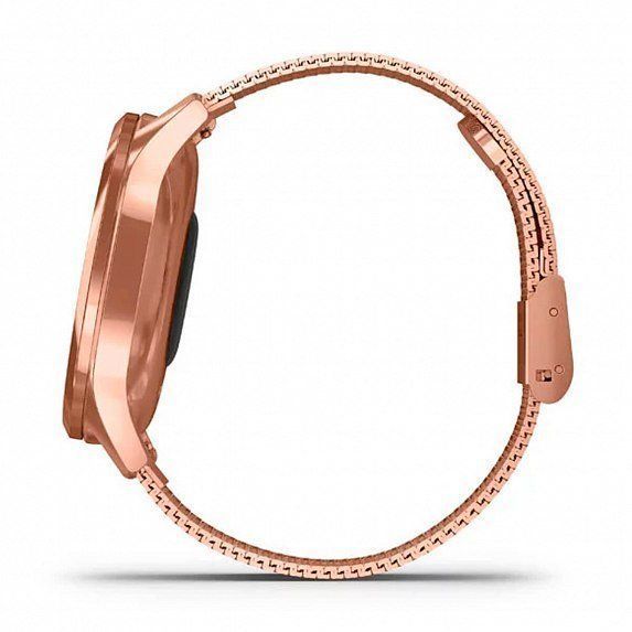 Смарт-часы Garmin Vivomove Luxe 18K Rose Gold PVD Stainless Steel Case with Rose Gold Milanese Band 587122 фото