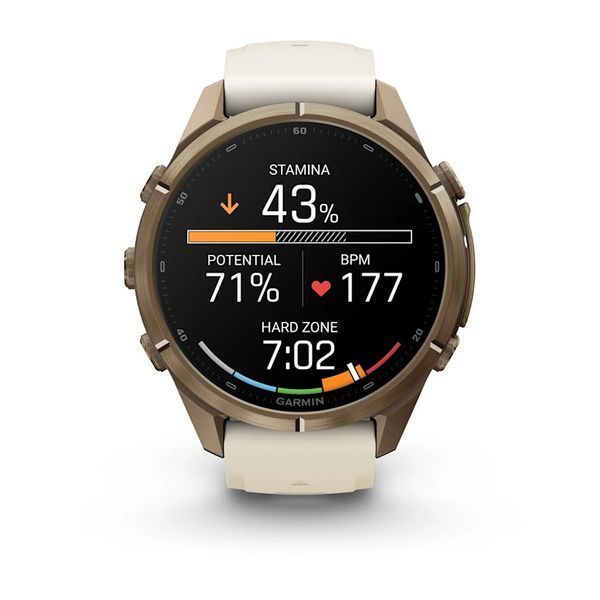 Смарт-годинник Garmin Fenix 9 Pro 43mm LTE Autumn Gold Titanium with Cream Silicone Band (010-04335-20/21) 1482135 фото