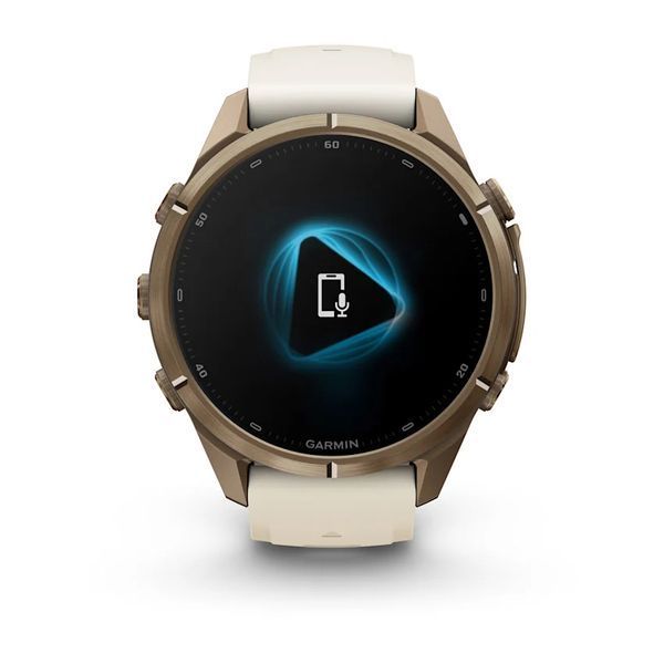 Смарт-годинник Garmin Fenix 9 Pro 43mm LTE Autumn Gold Titanium with Cream Silicone Band (010-04335-20/21) 1482135 фото