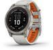 Смарт-часы Garmin Fenix 7 Pro Sapphire Solar Titanium with Fog Gray/Ember Orange Band 1118686 фото 1