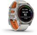Смарт-часы Garmin Fenix 7 Pro Sapphire Solar Titanium with Fog Gray/Ember Orange Band 1118686 фото 5