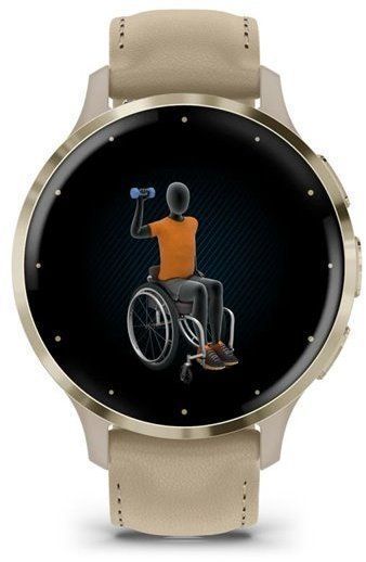 Смарт-годинник Garmin Venu 3S Soft Gold Stainless Steel Bezel with French Grey Case and Leather Band 1171378 фото