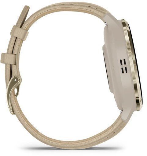 Смарт-годинник Garmin Venu 3S Soft Gold Stainless Steel Bezel with French Grey Case and Leather Band 1171378 фото
