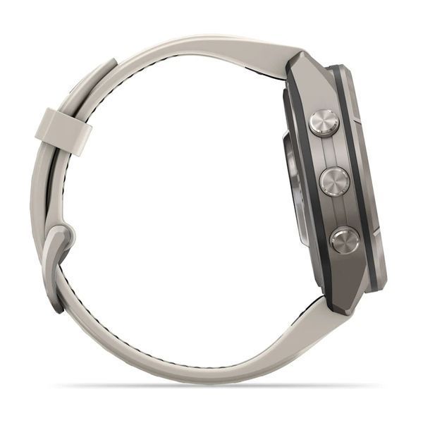 Смарт-часы Garmin Fenix 9 Pro 43mm LTE Titanium with Fog Gray/Sandstone Silicone Band (010-04335-80/81) 1482136 фото