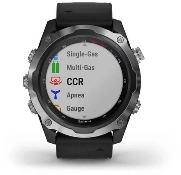 Смарт-годинник Garmin Descent Mk2 Stainless Steel with Black Band 768253 фото