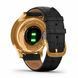 Смарт-часы Garmin Vivomove Luxe 24K Gold PVD Stainless Steel Case with Black Embossed Italian Leather Band 587121 фото 4