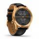 Смарт-часы Garmin Vivomove Luxe 24K Gold PVD Stainless Steel Case with Black Embossed Italian Leather Band 587121 фото 2