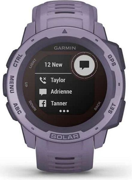 Смарт-годинник Garmin Instinct Solar Graphite Orchid 699422 фото
