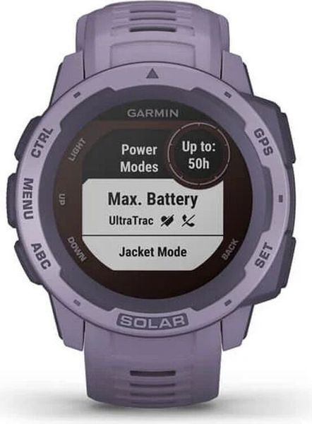 Смарт-годинник Garmin Instinct Solar Graphite Orchid 699422 фото