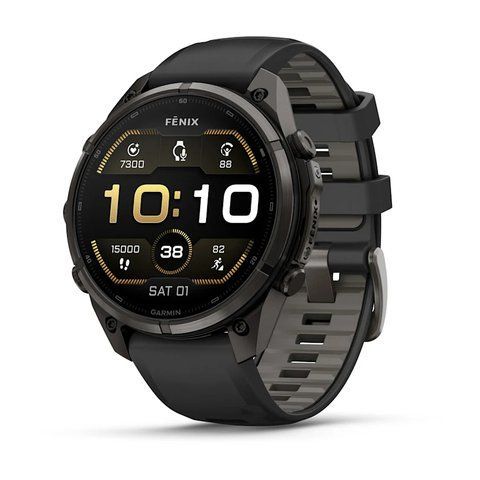 Смарт-часы Garmin Fenix 9 Pro 47mm Carbon Gray DLC Titanium with Black Silicone Band (010-04336-15/16) 1482142 фото