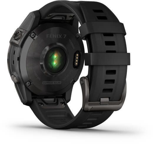 Смарт-часы Garmin Fenix 7 Sapphire Solar Carbon Grey DLC Titanium with Black Band 893972 фото