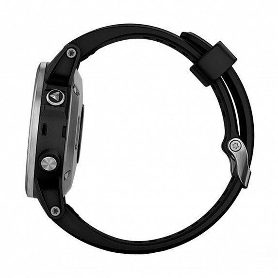 Смарт-часы Garmin Fenix 5S Plus Silver with Black Band 740032 фото