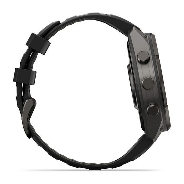 Смарт-годинник Garmin Fenix 9 Pro 47mm Carbon Gray DLC Titanium with Black Silicone Band (010-04336-15/16) 1482142 фото