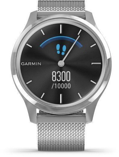 Смарт-часы Garmin Vivomove Luxe Silver stainless steel case with silver Milanese band 755027 фото