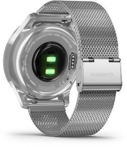 Смарт-часы Garmin Vivomove Luxe Silver stainless steel case with silver Milanese band 755027 фото