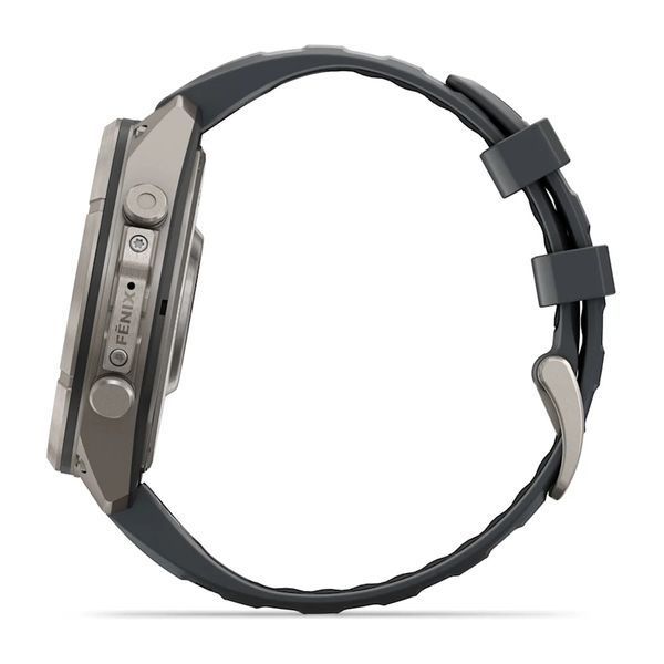 Смарт-часы Garmin Fenix 9 Pro 47mm Titanium with Graphite/Black Silicone Band (010-04336-25/26) 1482143 фото