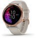 Смарт-часы Garmin Venu Rose Gold Stainless Steel Bezel with Light Sand Case and Silicone Band 695393 фото 1