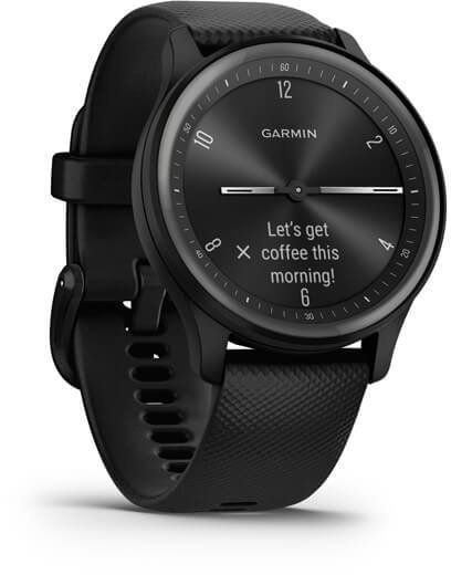 Смарт-годинник Garmin Vivomove Sport Black Case and Silicone Band with Slate Accents 887484 фото