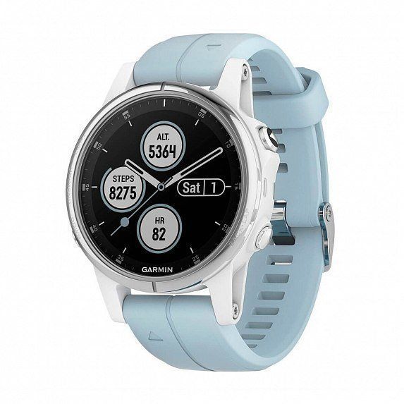 Смарт-часы Garmin Fenix 5S Plus White with Sea Foam Band 556027 фото