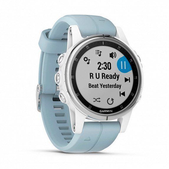 Смарт-часы Garmin Fenix 5S Plus White with Sea Foam Band 556027 фото