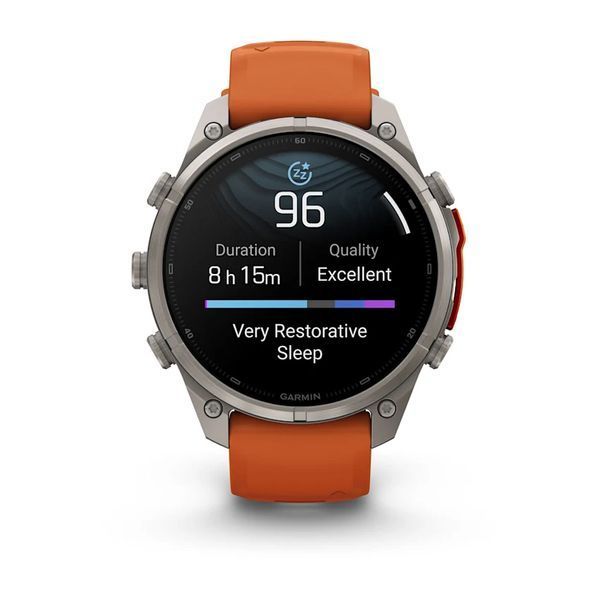 Смарт-часы Garmin Fenix 9 Pro 47mm Titanium with Autumn Orange/Orange Silicone Band (010-04336-05/06) 1482144 фото