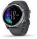 Смарт-годинник Garmin Venu Silver Stainless Steel Bezel with Granite Blue Case and Silicone Band 695392 фото 1