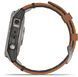 Смарт-годинник Garmin Fenix ​​7 Sapphire Solar Titanium with Chestnut Leather Band 893974 фото 4