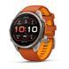 Смарт-часы Garmin Fenix 9 Pro 47mm Titanium with Autumn Orange/Orange Silicone Band (010-04336-05/06) 1482144 фото 1
