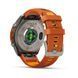 Смарт-часы Garmin Fenix 9 Pro 47mm Titanium with Autumn Orange/Orange Silicone Band (010-04336-05/06) 1482144 фото 11