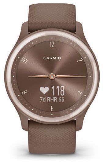 Смарт-годинник Garmin Vivomove Sport Cocoa Case and Silicone Band with Peach Gold Accents 887485 фото