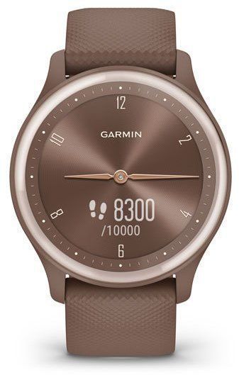 Смарт-годинник Garmin Vivomove Sport Cocoa Case and Silicone Band with Peach Gold Accents 887485 фото