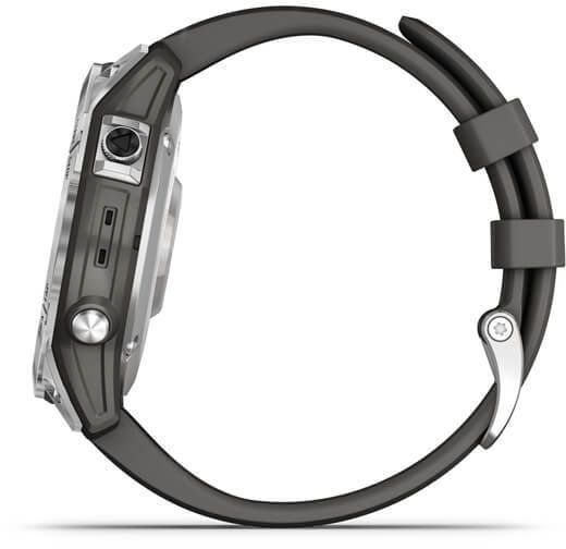 Смарт-годинник Garmin Fenix ​​7 Silver with Graphite Band 894030 фото