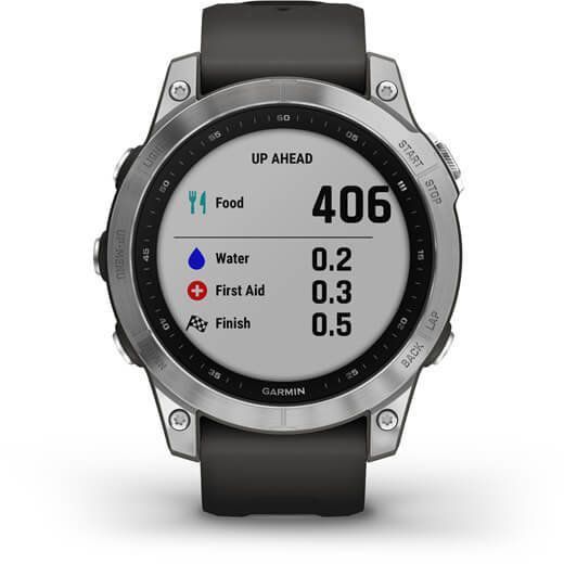Смарт-годинник Garmin Fenix ​​7 Silver with Graphite Band 894030 фото