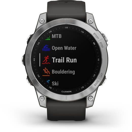 Смарт-годинник Garmin Fenix ​​7 Silver with Graphite Band 894030 фото