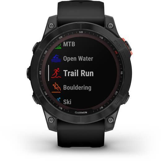 Смарт-часы Garmin Fenix 7 Solar Slate grey with black band 894085 фото