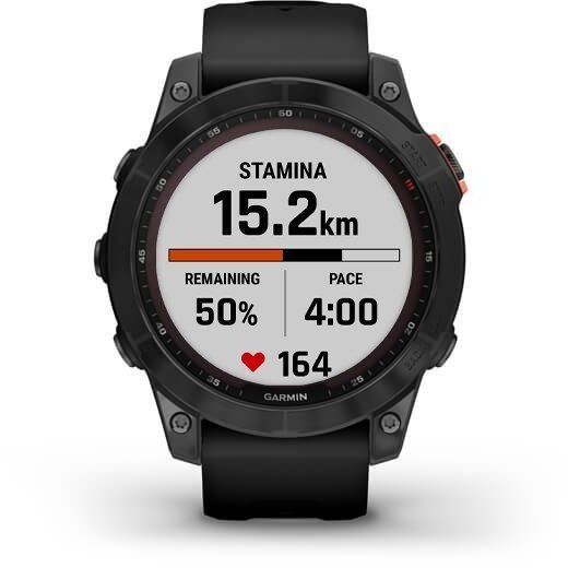 Смарт-часы Garmin Fenix 7 Solar Slate grey with black band 894085 фото