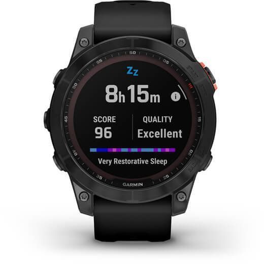 Смарт-часы Garmin Fenix 7 Solar Slate grey with black band 894085 фото