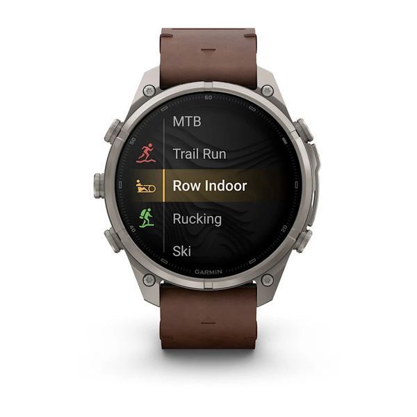Смарт-часы Garmin Fenix 9 Pro 47mm LTE Titanium with Walnut Leather Band (010-04336-40/41) 1482139 фото
