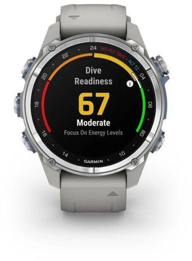 Смарт-часы Garmin Descent Mk3 43mm Stainless Steel with Fog Grey Silicone Band 1244076 фото