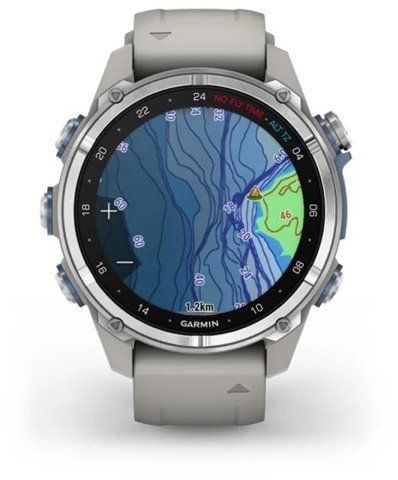 Смарт-часы Garmin Descent Mk3 43mm Stainless Steel with Fog Grey Silicone Band 1244076 фото