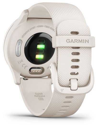 【GARMIN】 VIVOMOVESPORT Peach / Ivory Смарт-годинник Garmin Vivomove Sport Ivory Case and Silicone Band