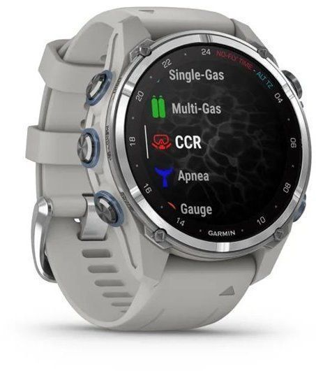 Смарт-часы Garmin Descent Mk3 43mm Stainless Steel with Fog Grey Silicone Band 1244076 фото